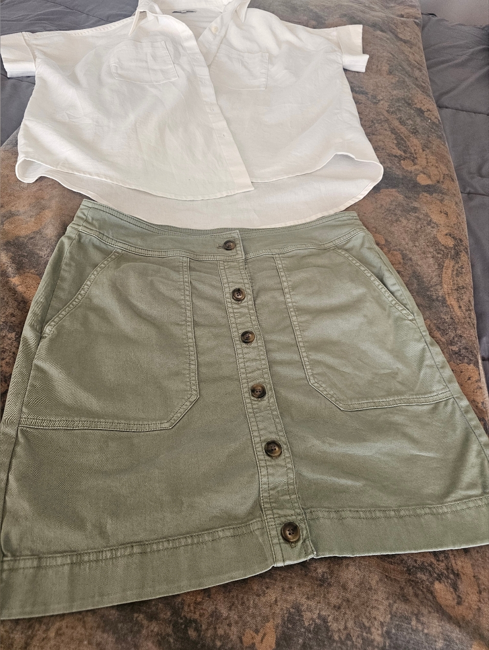 Madewell Shirt White Camp Poetcore All Cotton Crisp Button Up Sz. S Oversized
